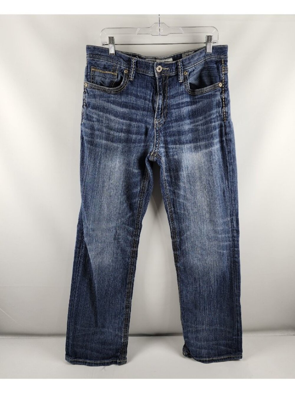 BKE Jeans Men 34R Blue Seth Straight Leg Denim (34x30)